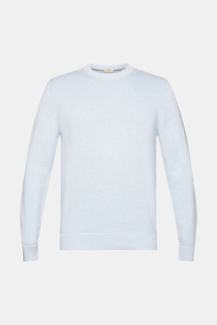 Sustainable cotton knit jumper, PASTEL BLUE, detail image number 5