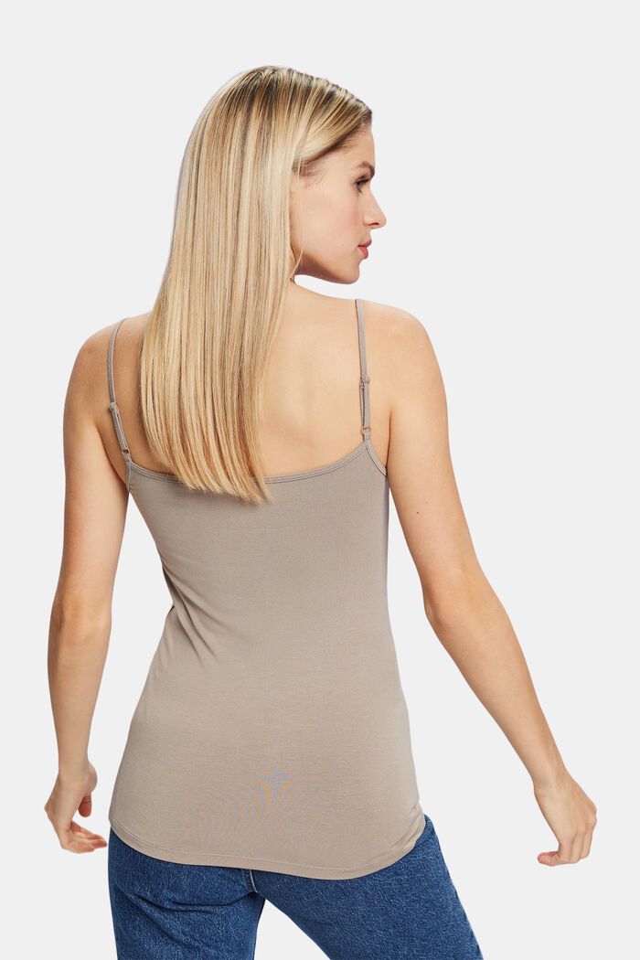 Stretch-Knit Camisole, LIGHT TAUPE, detail image number 2