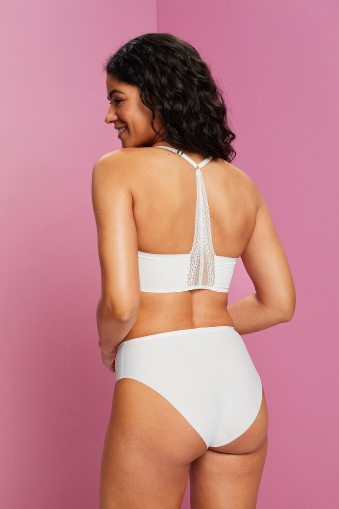 Seamless Padded Racerback Bra, OFF WHITE, detail image number 2
