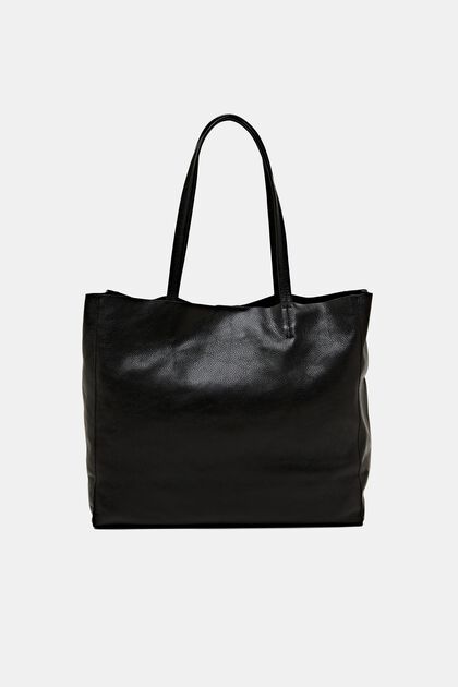 Real leather tote bag