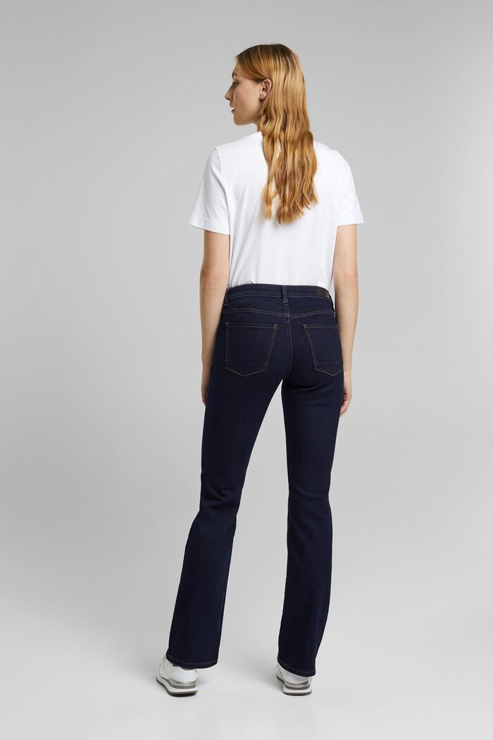 Super stretch jeans with organic cotton, BLUE RINSE, detail image number 3