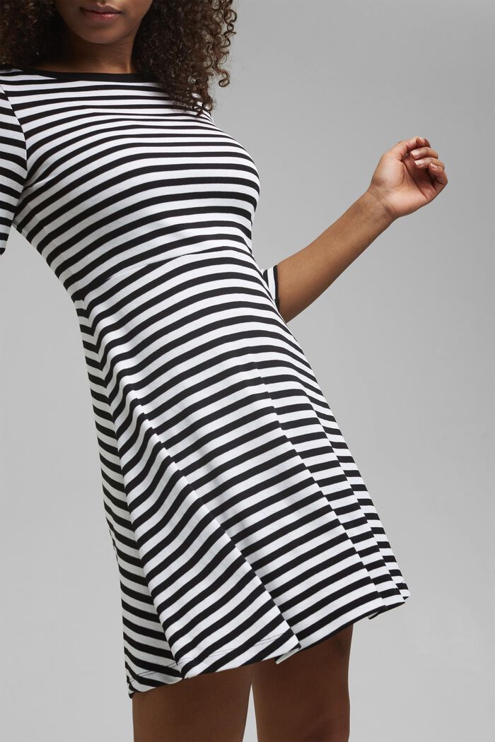 Striped jersey dress, 100% organic cotton