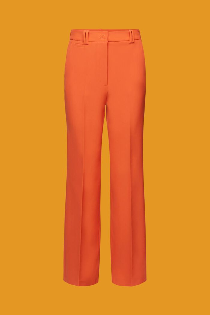 High-rise retro flared trousers, ORANGE RED, detail image number 7