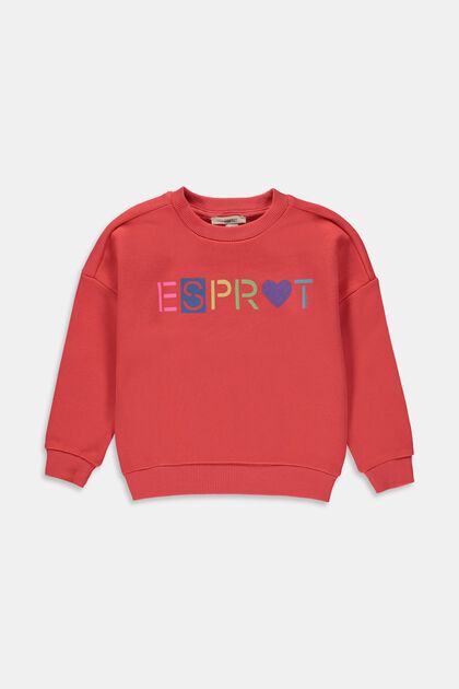 Pure cotton sweatshirt with logo print