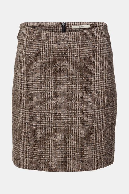 Check patterned mini-skirt