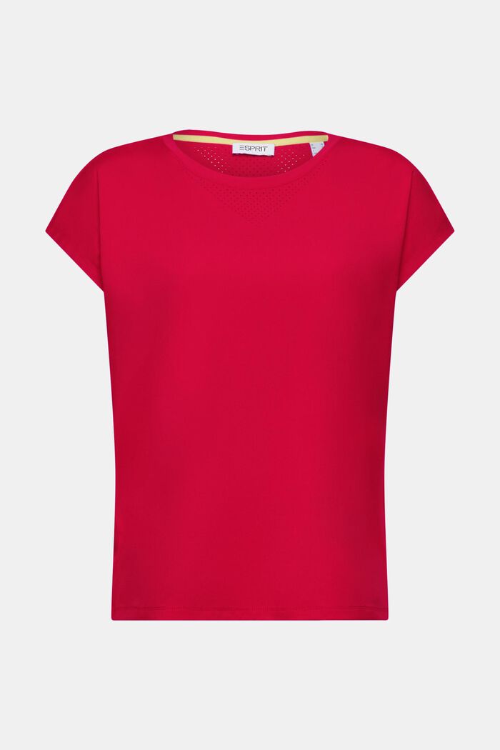 Active Short-Sleeve T-Shirt, DARK RED, detail image number 5