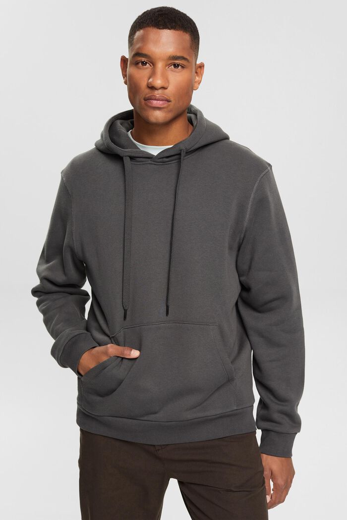 Sweatshirt hoodie, BLACK, detail image number 0