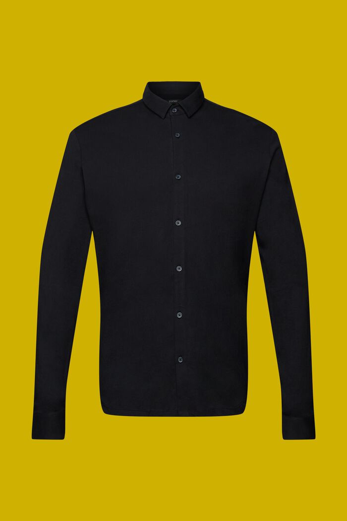 Jersey long sleeve, 100% cotton, BLACK, detail image number 5