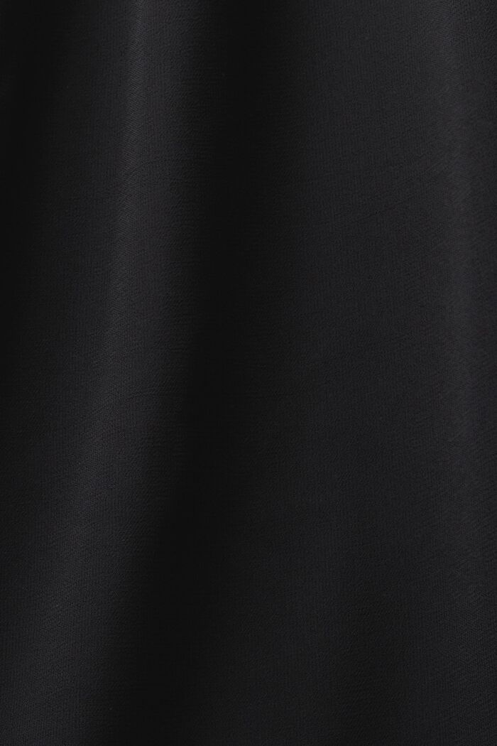 Long-Sleeve Chiffon Blouse, BLACK, detail image number 4