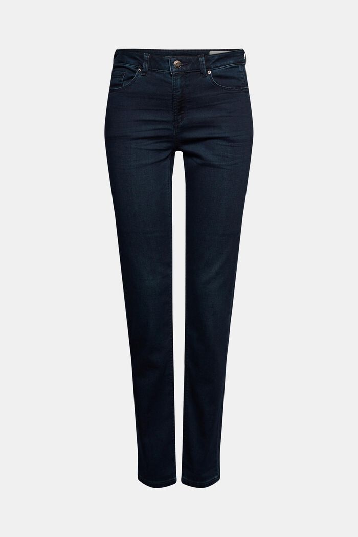 Tracksuit bottom jeans with organic cotton, BLUE RINSE, detail image number 0