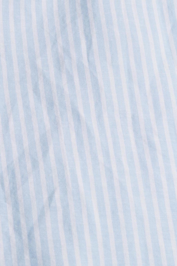 Linen blend: striped midi skirt, LIGHT BLUE, detail image number 4