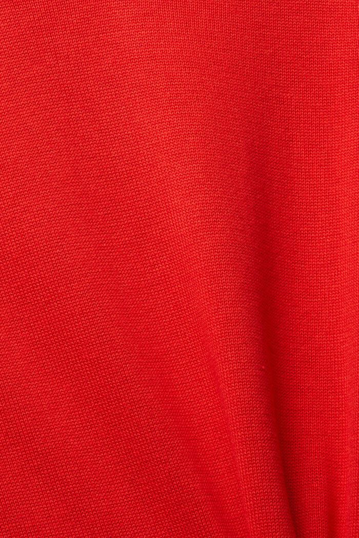 Knit midi dress, ORANGE RED, detail image number 4