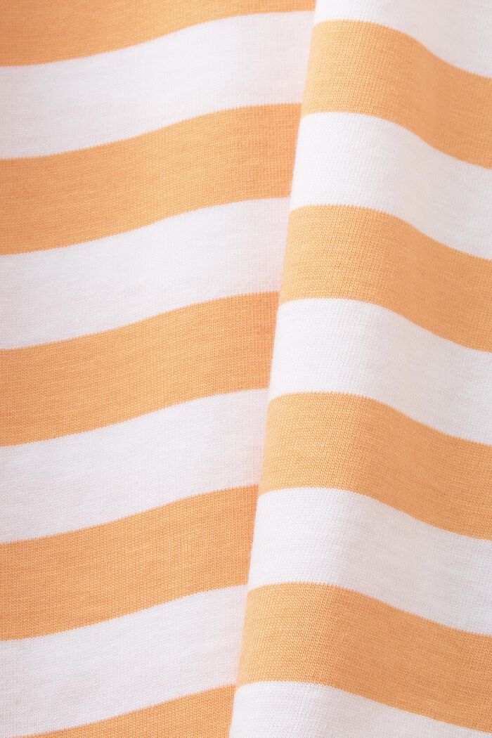 Striped crewneck T-shirt, GOLDEN ORANGE, detail image number 5