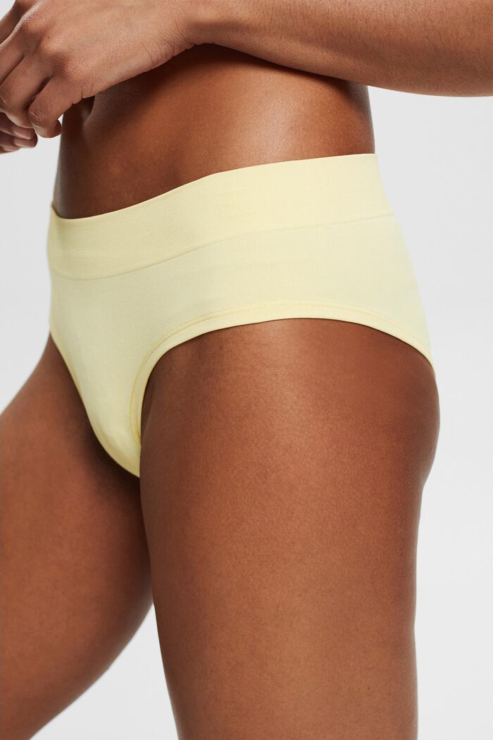 Recycled: soft, comfy hipster shorts, LIGHT YELLOW, detail image number 1