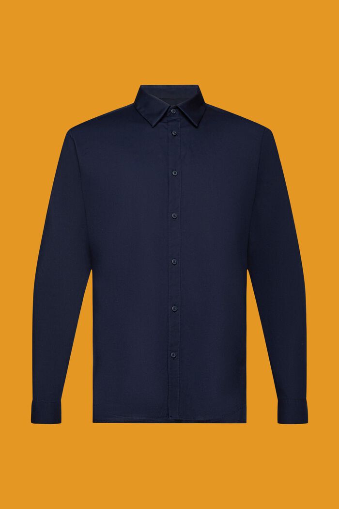 Slim fit cotton shirt, NAVY, detail image number 5