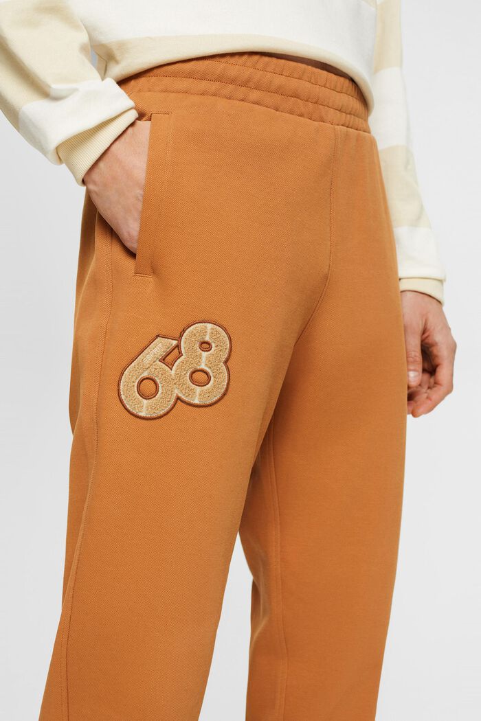 Dolphin logo badge tracksuit trousers, CARAMEL, detail image number 2