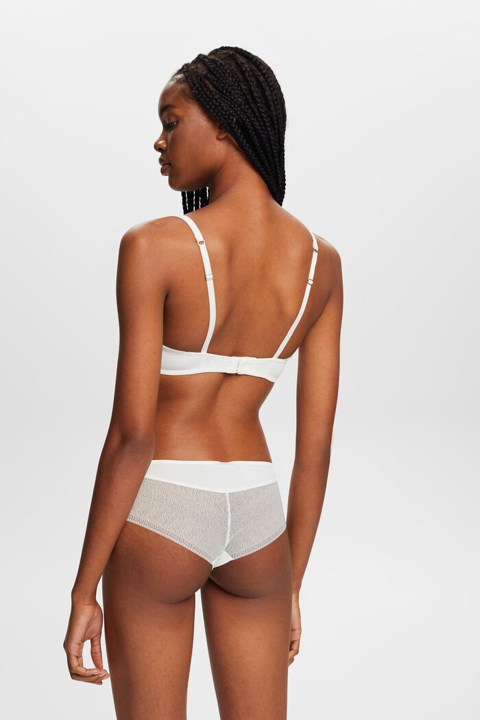 ESPRIT - Recycled: lace trim push-up bra at our online shop