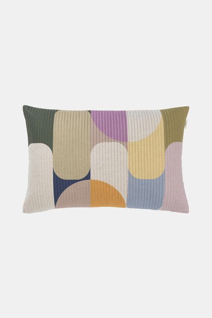 ESPRIT - Cushion cover with multi-coloured retro pattern at our online shop
