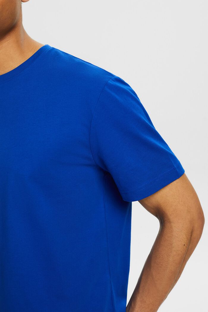 Short-Sleeve Crewneck T-Shirt, BRIGHT BLUE, detail image number 3