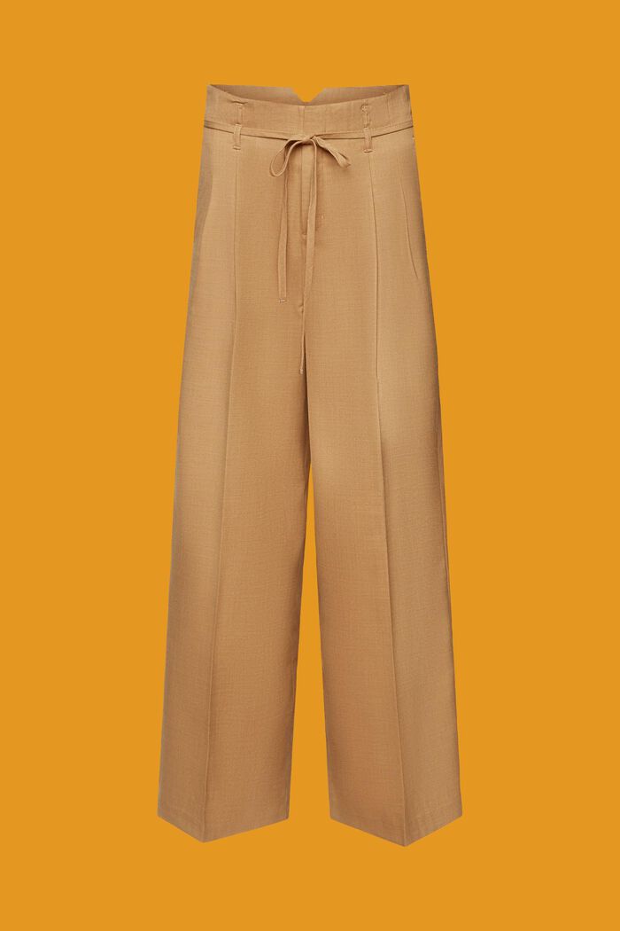 Wide fit trousers, KHAKI BEIGE, detail image number 6