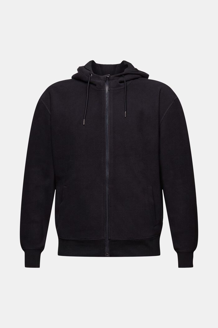 Hooded Fleece Sweatshirt, BLACK, detail image number 6