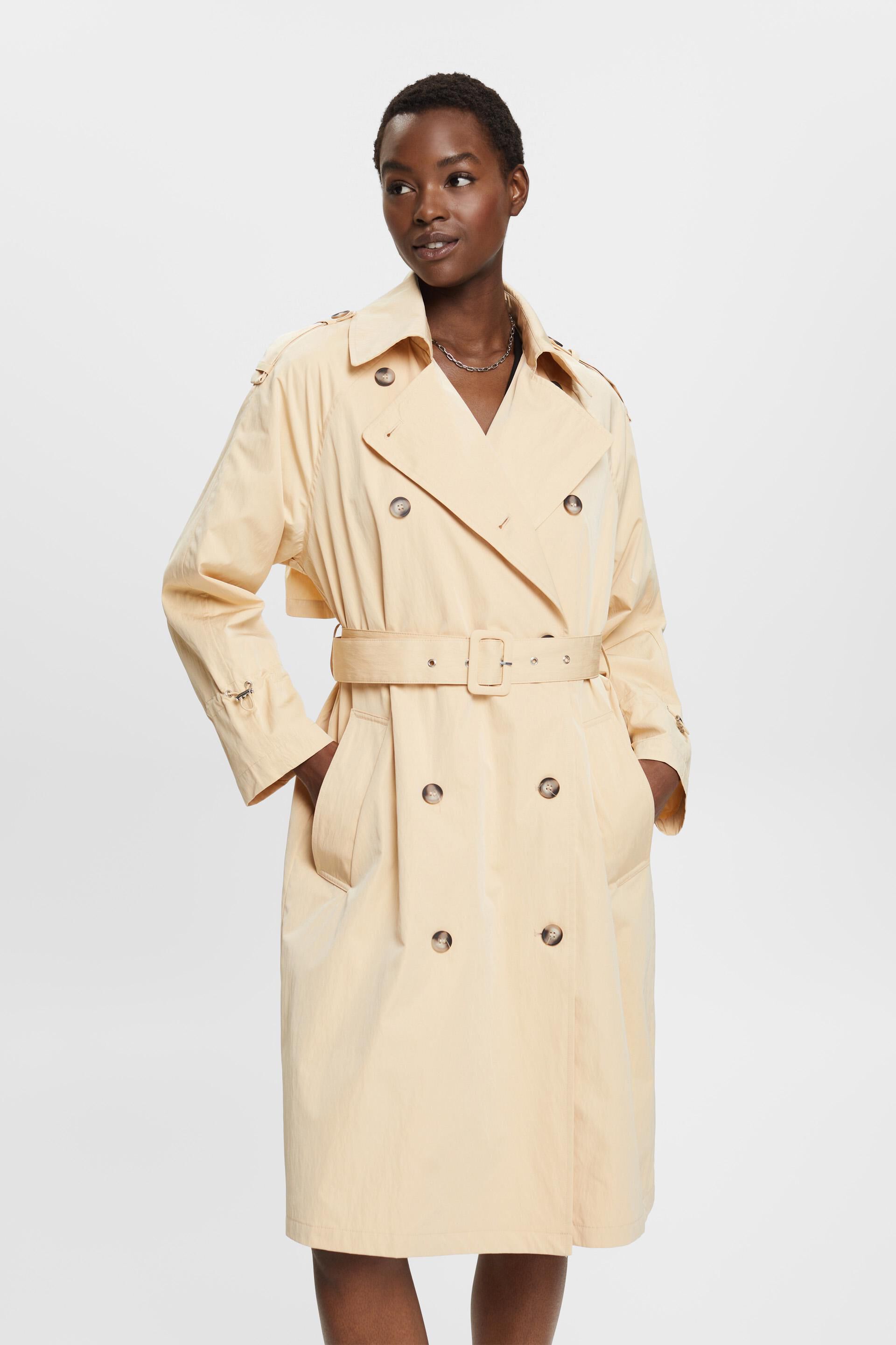 ESPRIT   Belted Double Breasted Trench Coat at our online shop