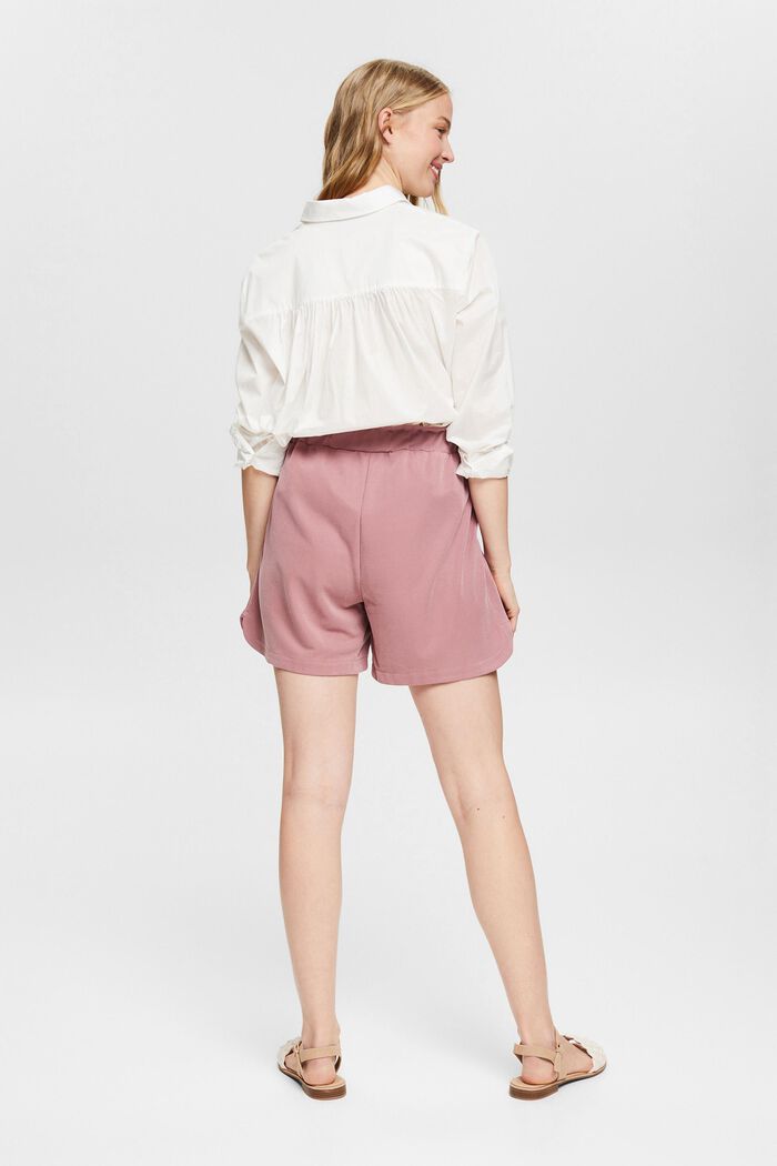 Containing TENCEL™: Jersey shorts, MAUVE, detail image number 3