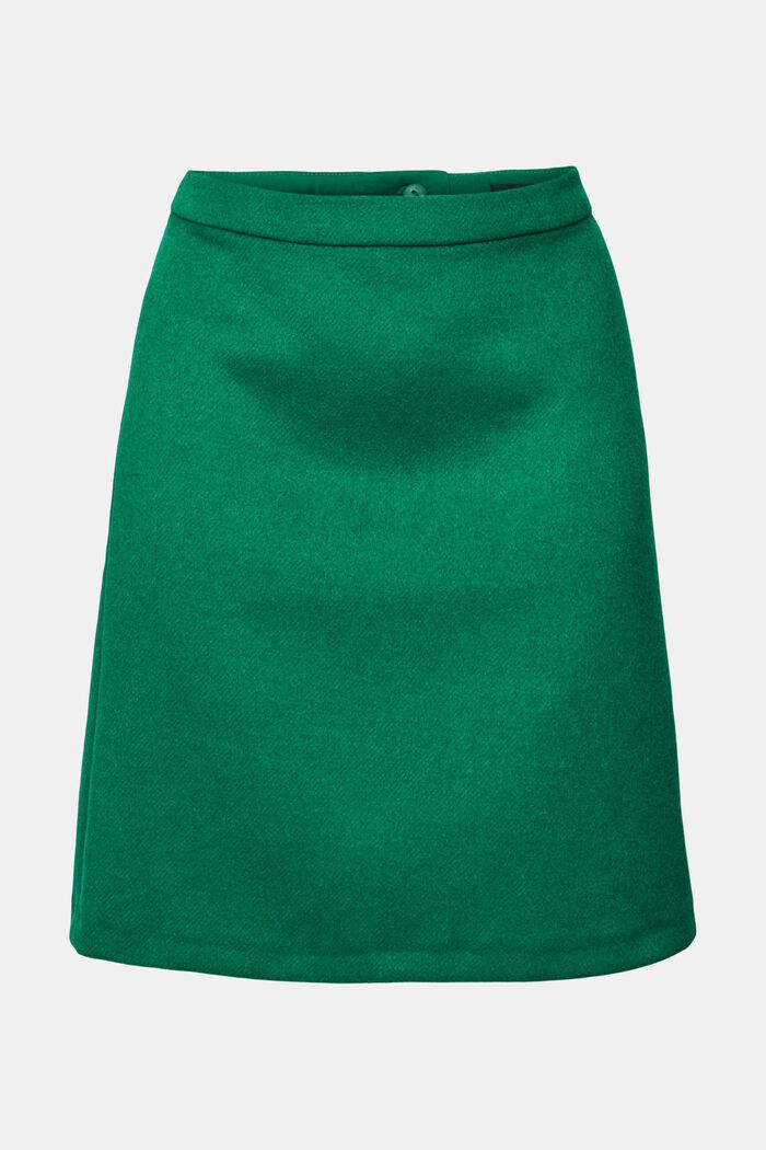 Wool blend mini skirt