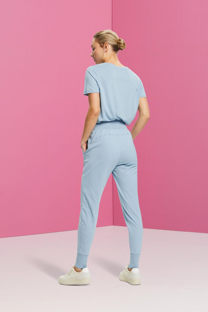 Cotton-jersey sports trousers, PASTEL BLUE, detail image number 3