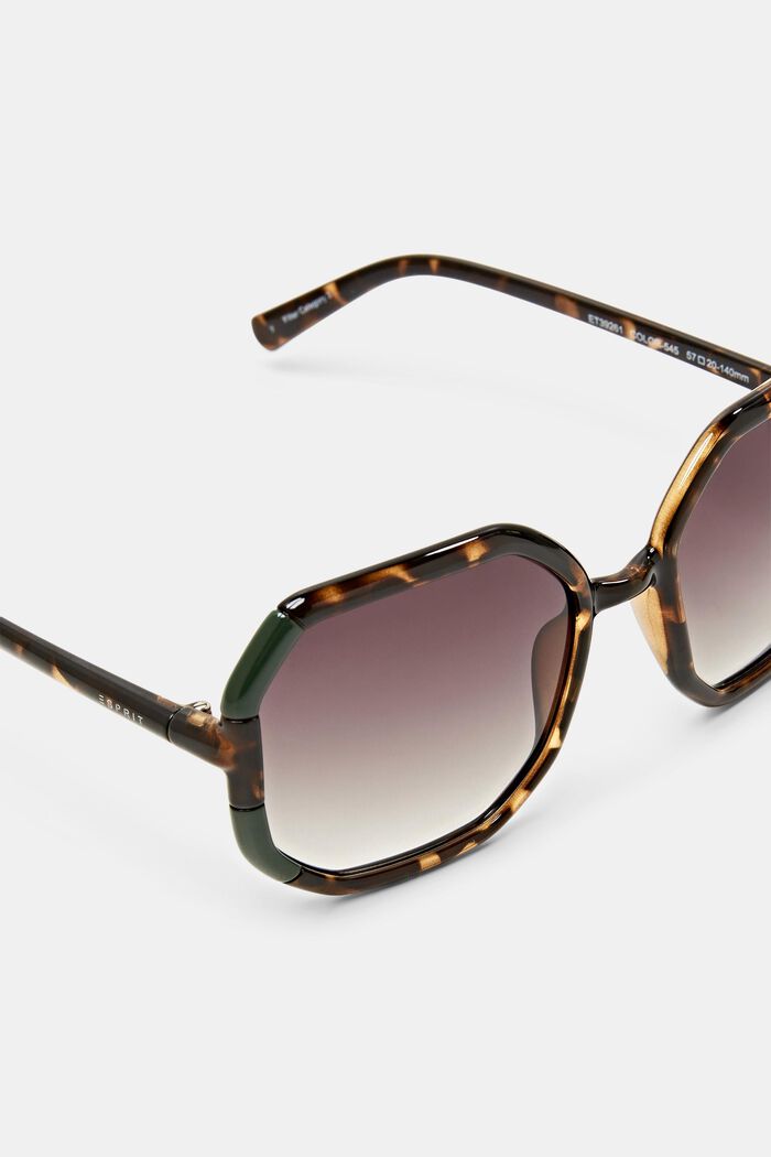 Transparent Frame Sunglasses, HAVANNA, detail image number 1