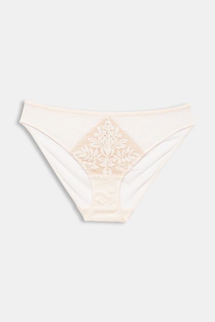 Hipster briefs with lace, SAND, overview
