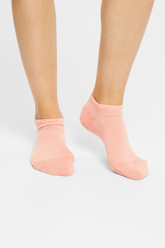 Double pack of blended cotton trainer socks