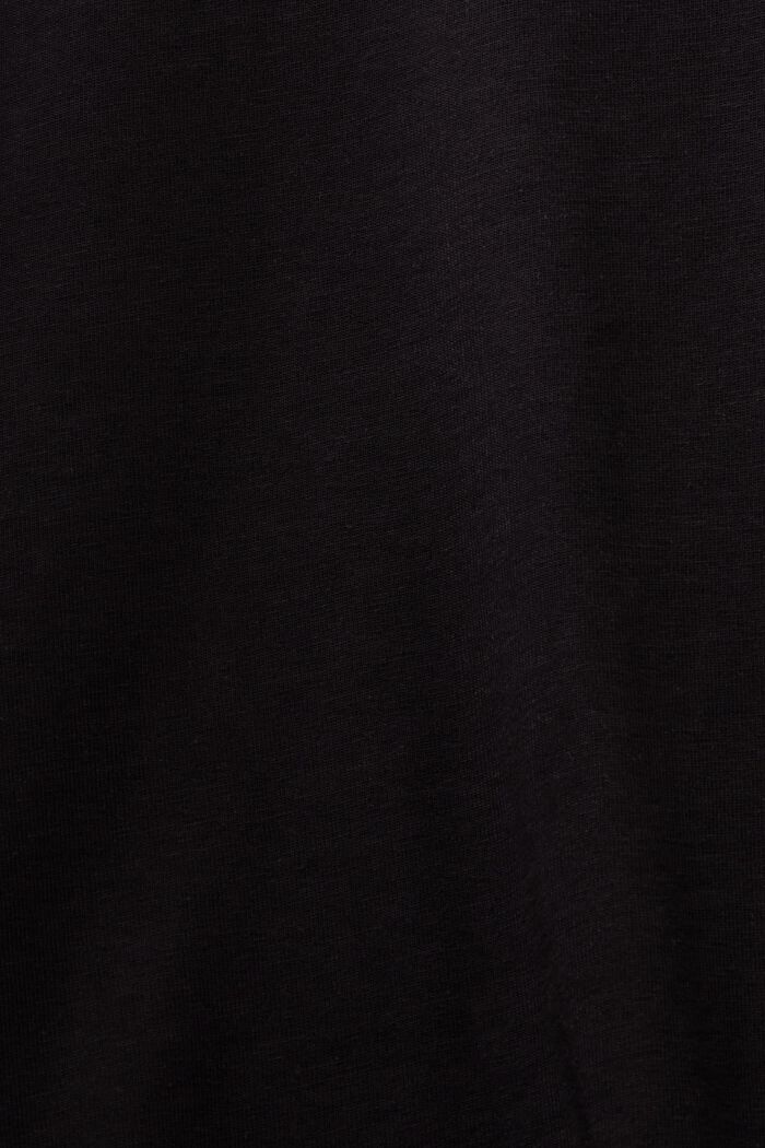 Logo Cotton Jersey T-Shirt, BLACK, detail image number 4