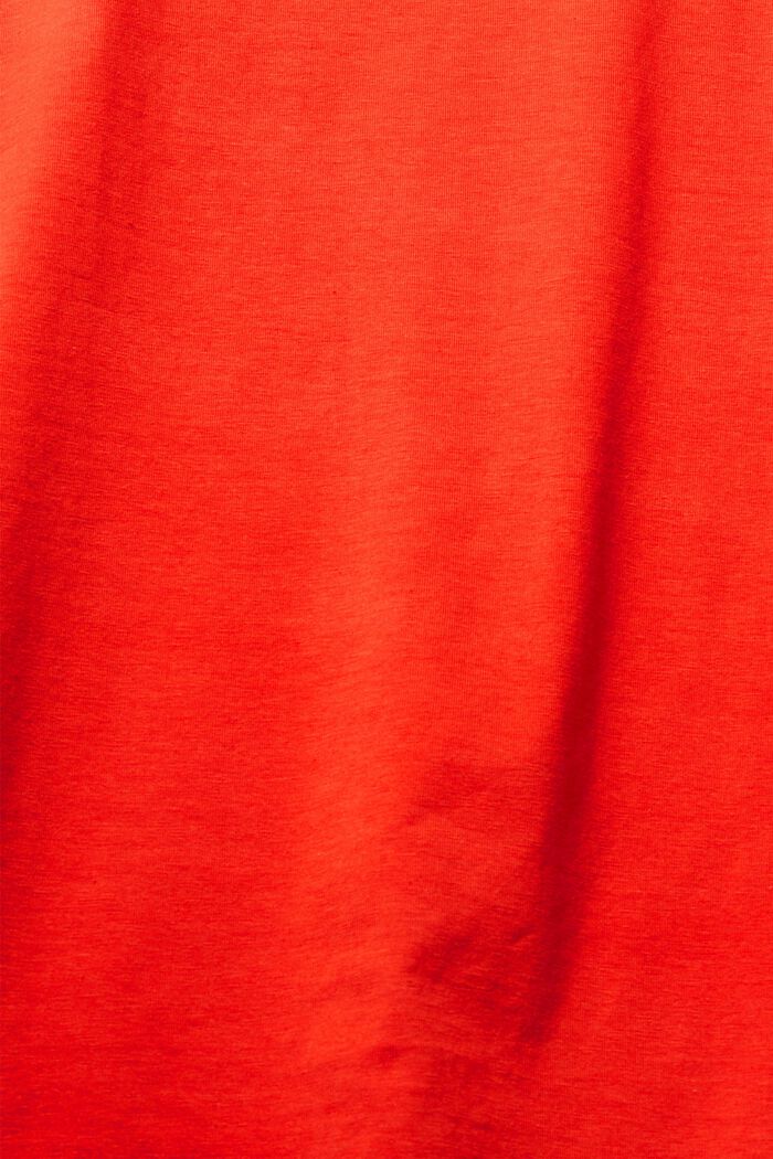 Organic cotton vest top, ORANGE RED, detail image number 1
