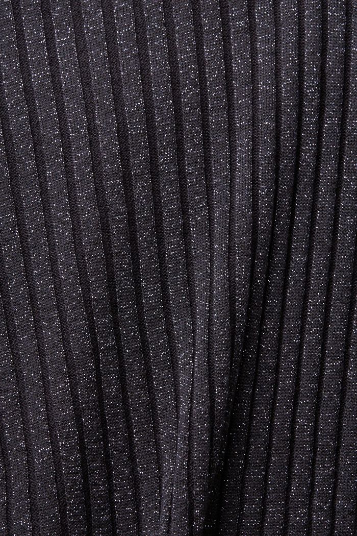 Glitter effect rib-knit jumper, NAVY, detail image number 6