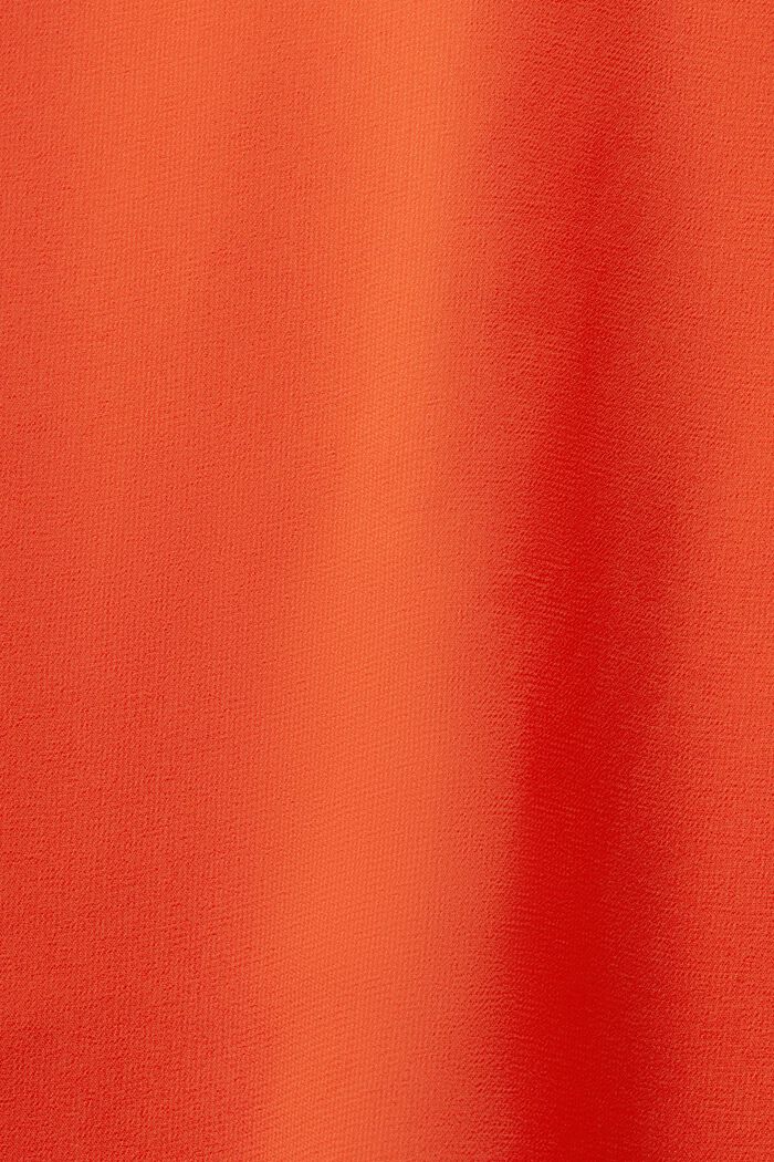 Crêpe Chiffon Midi Skirt, BRIGHT ORANGE, detail image number 5