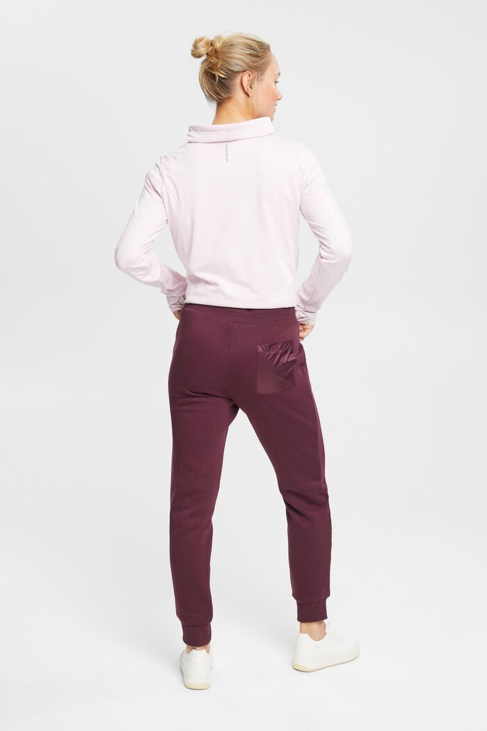 Sweatpants with leg pocket, BORDEAUX RED, detail image number 3
