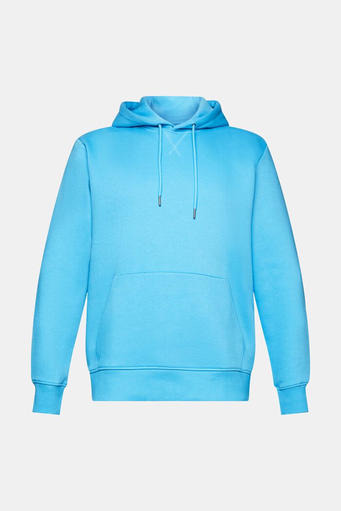 Hooded sweatshirt made of recycled material, TURQUOISE, detail image number 6