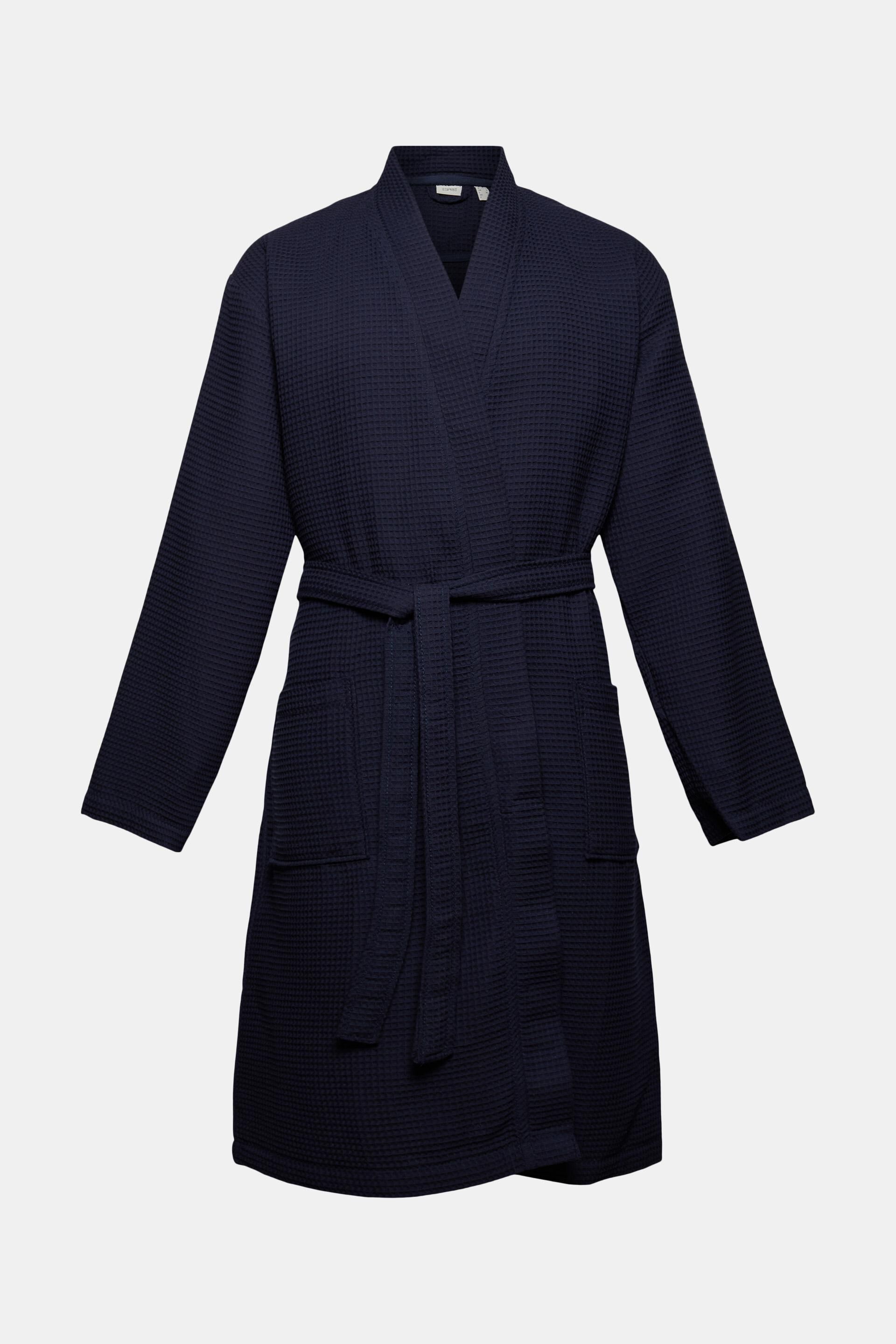 ESPRIT - Men\'s bathrobe made of waffle piqué, cotton at our online shop