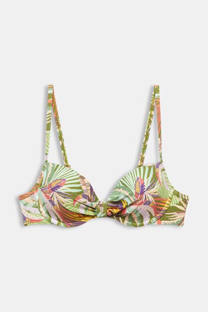 Printed Padded Underwire Bikini Top