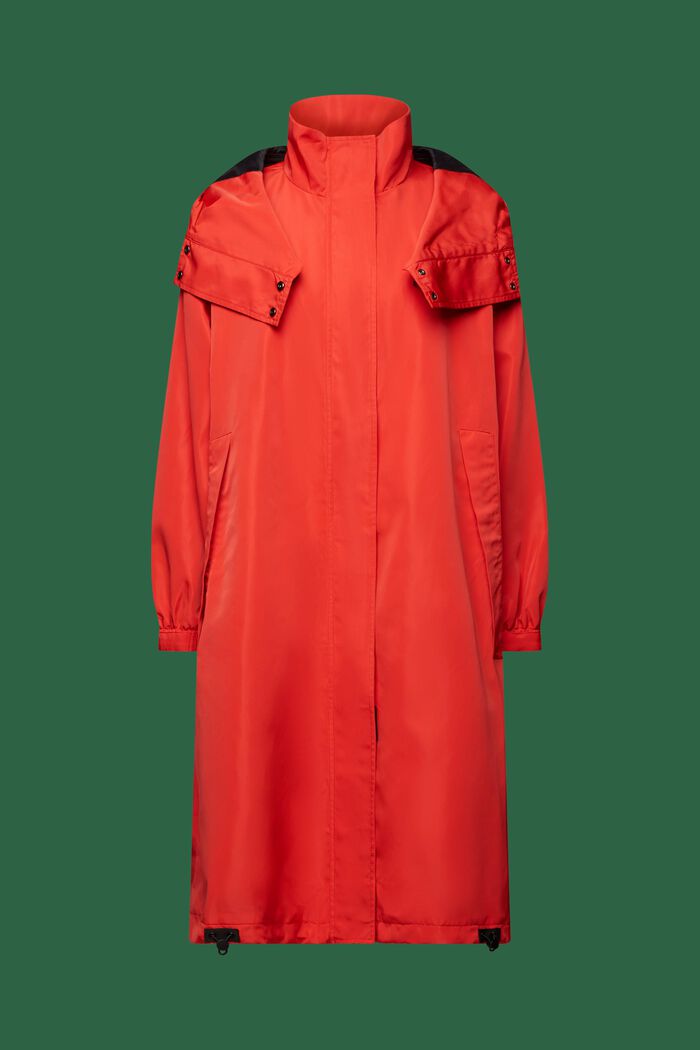 Detachable Hooded Coat, RED, detail image number 6