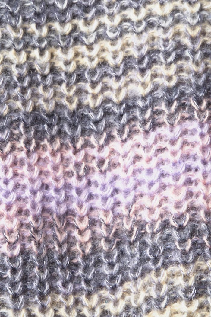 Chunky knit wool blend jumper, PURPLE, detail image number 5