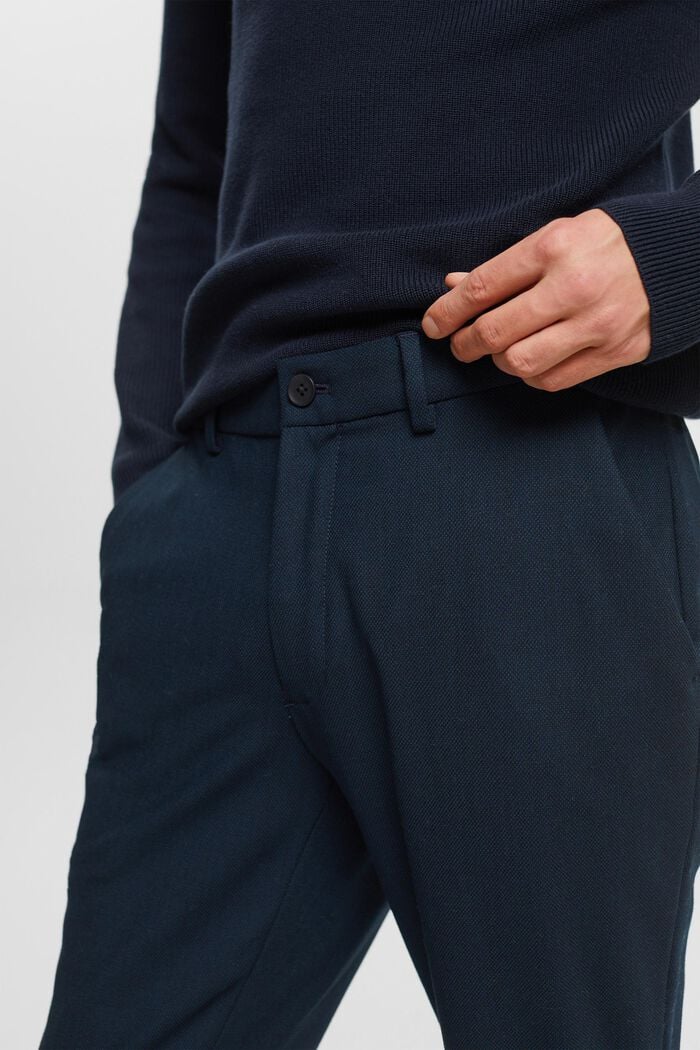 Mix & Match: Bird's eye suit trousers, NAVY, detail image number 2