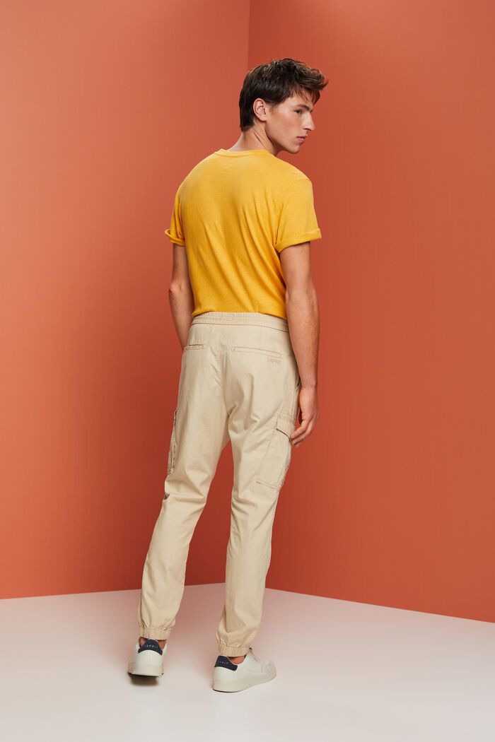 Pull-on cargo trousers, 100% cotton, SAND, detail image number 3