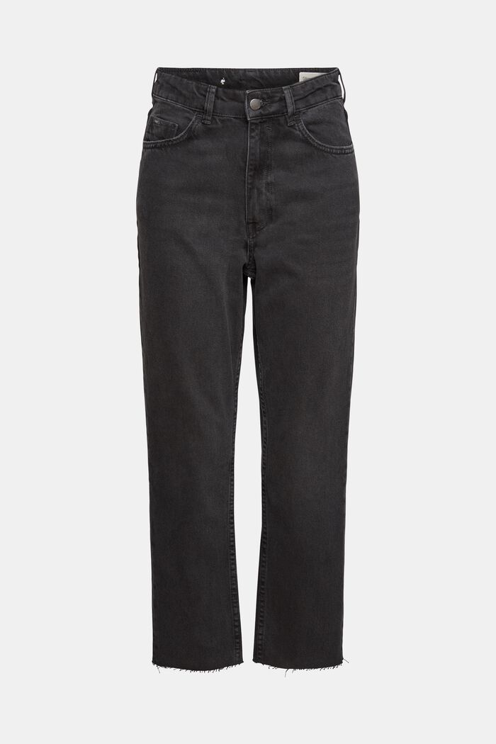High-rise jeans with cropped leg