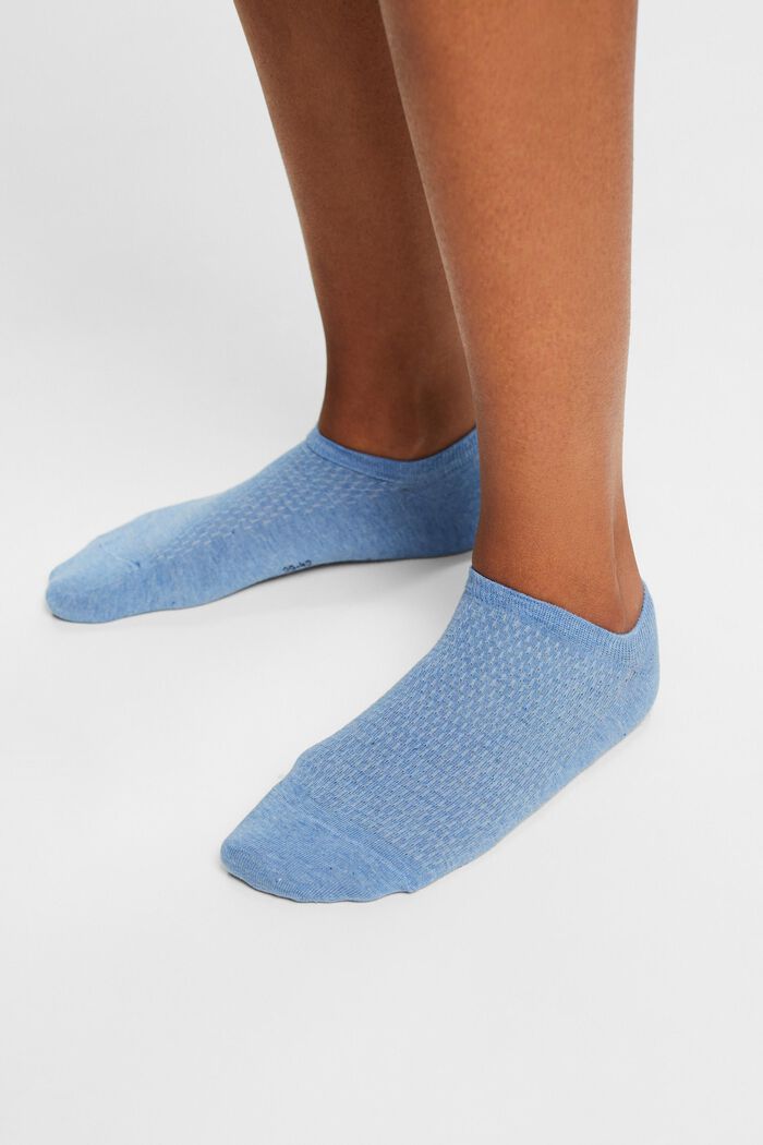 2-Pack Sneaker Socks, BLUE/WHITE, detail image number 1