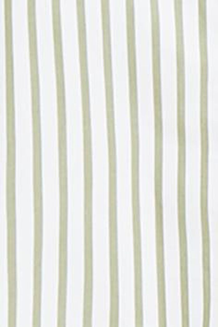 Striped Cotton-Poplin Shirt, LIGHT KHAKI, detail image number 5