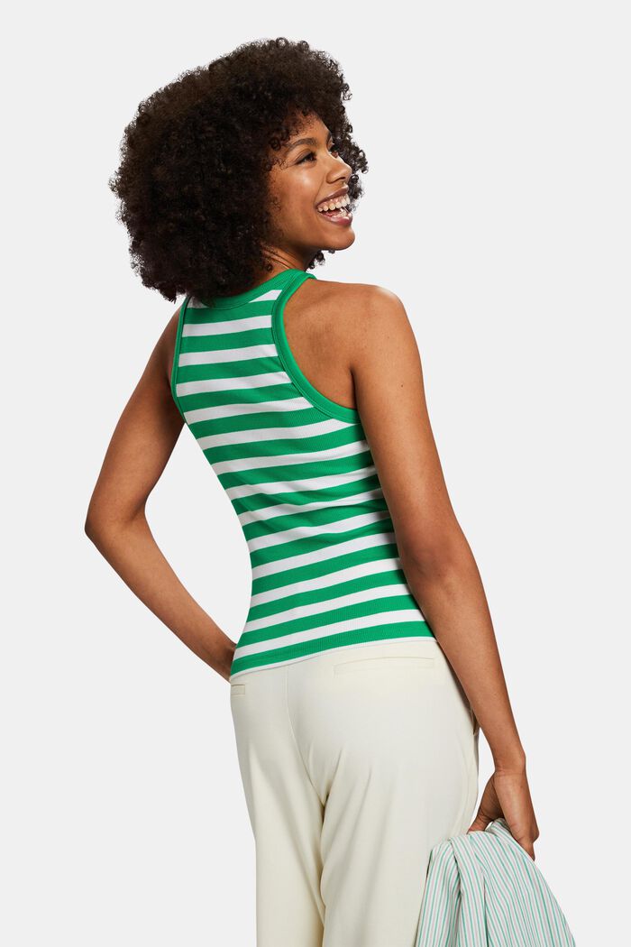 Striped Tank Top, GREEN, detail image number 3
