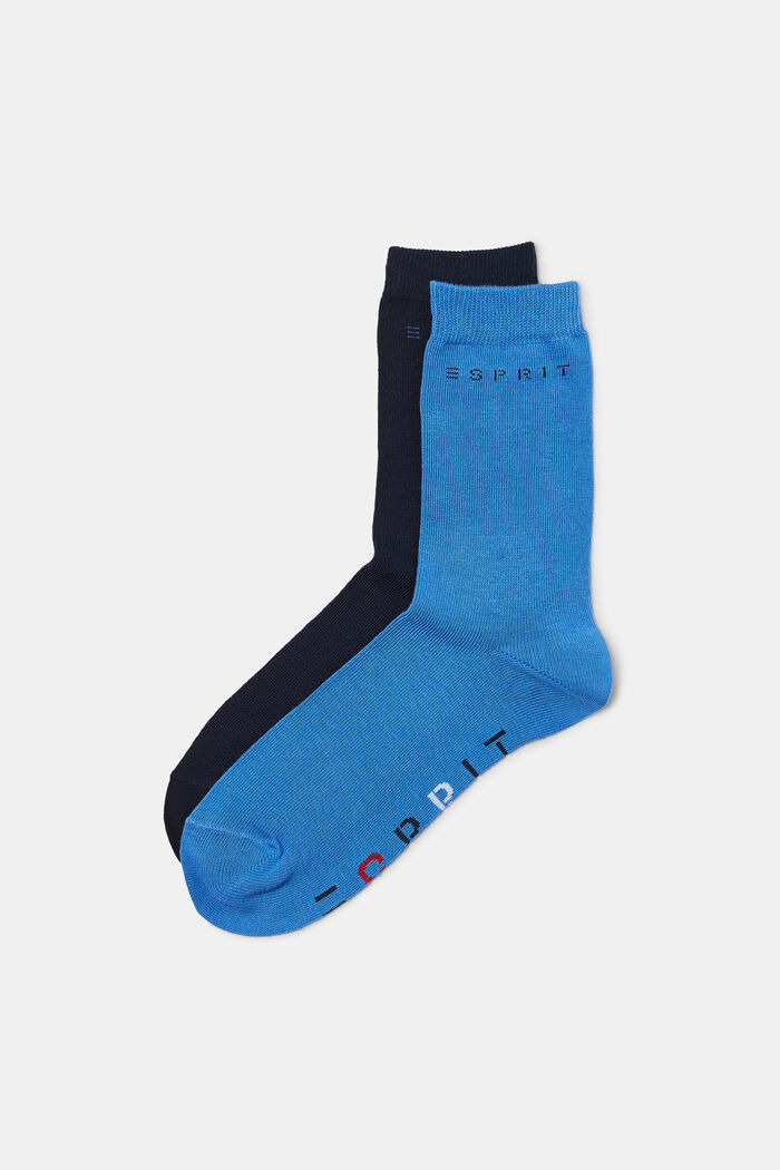 Kids' socks with logo, NAVY/BLUE, detail image number 0