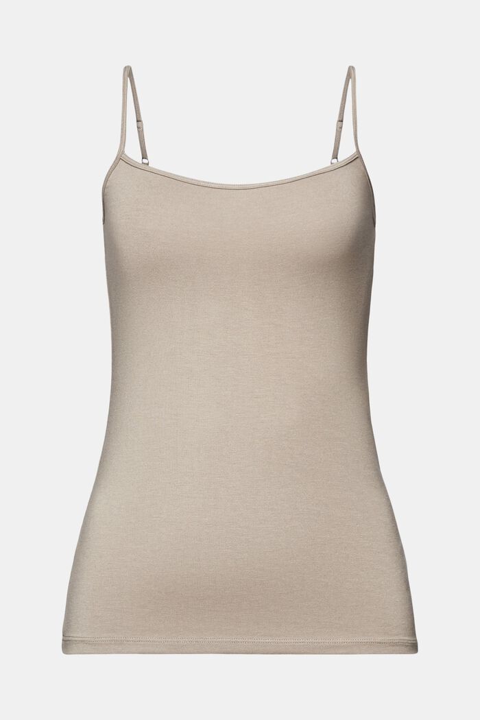 Stretch-Knit Camisole, LIGHT TAUPE, detail image number 5